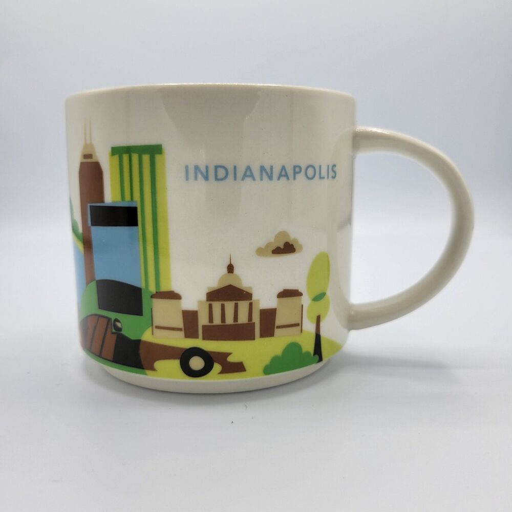Starbucks Indianapolis You Are Here Series Collection‎ 14oz Coffee Tea Mug Cup